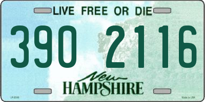 NH license plate 3902116