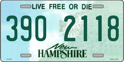 NH license plate 3902118