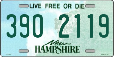 NH license plate 3902119