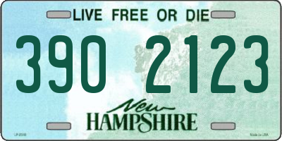 NH license plate 3902123