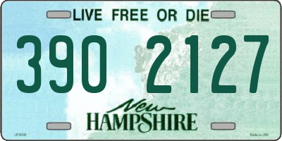 NH license plate 3902127