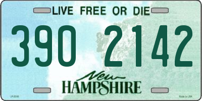 NH license plate 3902142