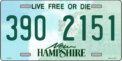 NH license plate 3902151