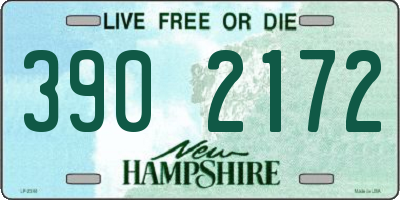 NH license plate 3902172