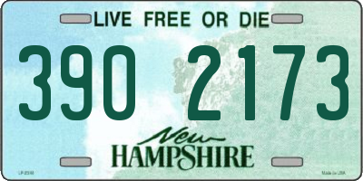 NH license plate 3902173