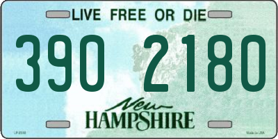 NH license plate 3902180