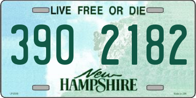 NH license plate 3902182