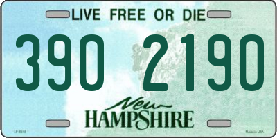 NH license plate 3902190