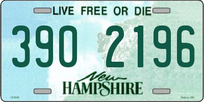 NH license plate 3902196