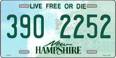 NH license plate 3902252