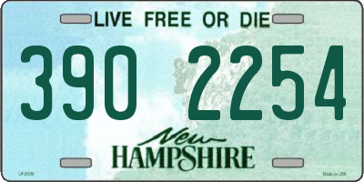 NH license plate 3902254