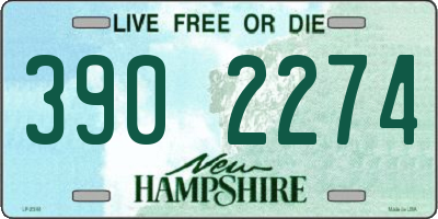 NH license plate 3902274