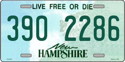 NH license plate 3902286