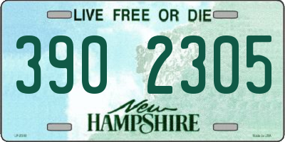 NH license plate 3902305