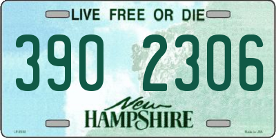 NH license plate 3902306