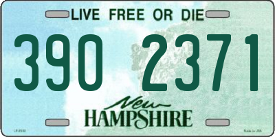 NH license plate 3902371