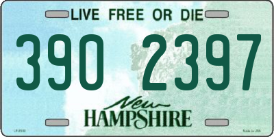 NH license plate 3902397