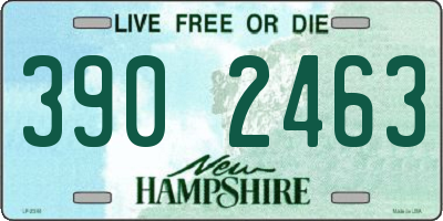 NH license plate 3902463