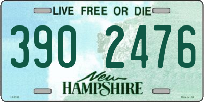 NH license plate 3902476