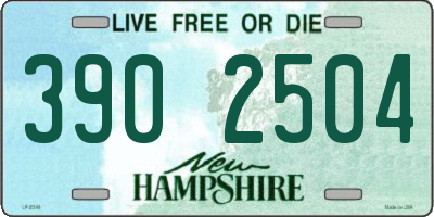 NH license plate 3902504