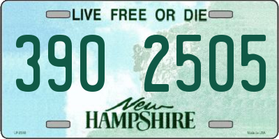 NH license plate 3902505