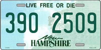 NH license plate 3902509