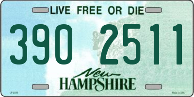 NH license plate 3902511