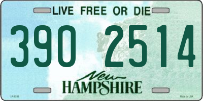 NH license plate 3902514