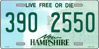 NH license plate 3902550