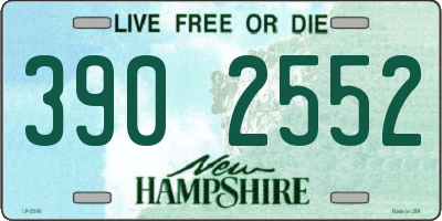 NH license plate 3902552