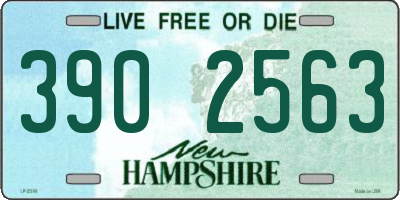NH license plate 3902563