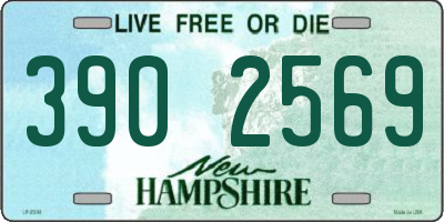 NH license plate 3902569
