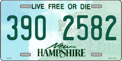 NH license plate 3902582
