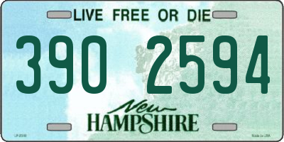 NH license plate 3902594