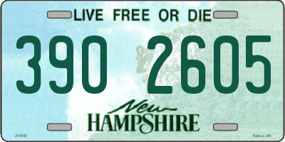 NH license plate 3902605