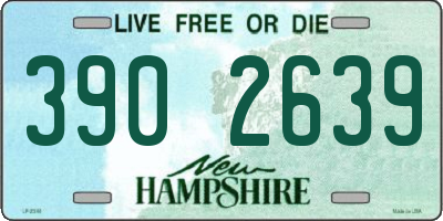 NH license plate 3902639