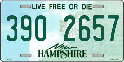 NH license plate 3902657