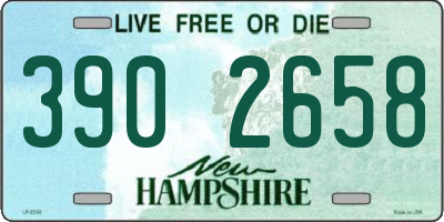 NH license plate 3902658