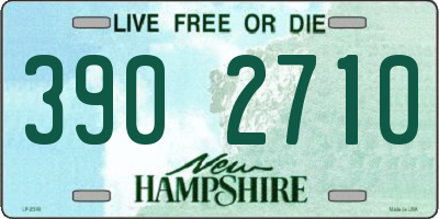 NH license plate 3902710