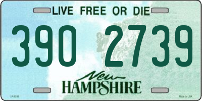 NH license plate 3902739