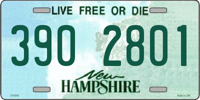 NH license plate 3902801