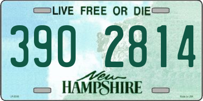 NH license plate 3902814