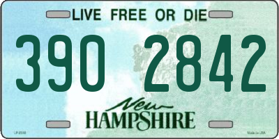 NH license plate 3902842
