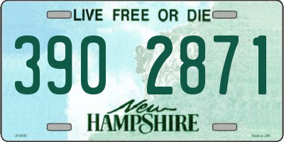 NH license plate 3902871