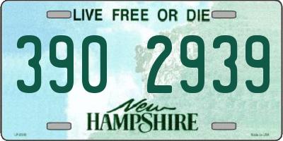 NH license plate 3902939