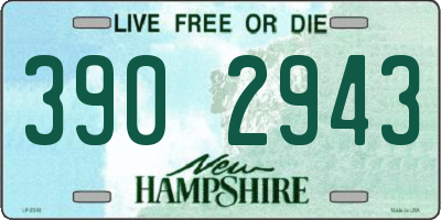 NH license plate 3902943