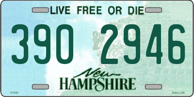 NH license plate 3902946