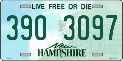 NH license plate 3903097