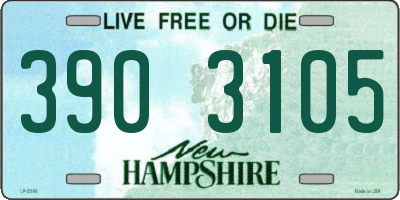 NH license plate 3903105