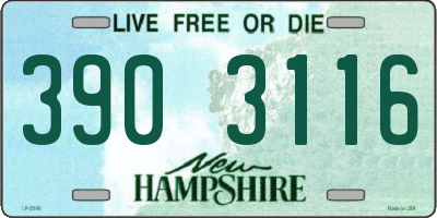 NH license plate 3903116
